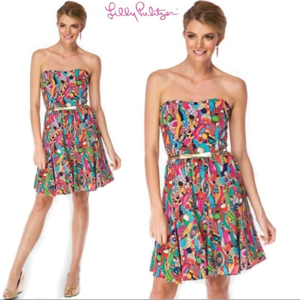 Lilly Pulitzer Silk Bling My Chimes Angie Dress - Picture 3 of 16
